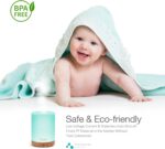 ASAKUKI 300ML Essential Oil Diffuser, Quiet 5-in-1 Premium Humidifier, Home Fragrance Aroma Diffuser with 7 LED Color Changing Light and Auto-Off Switch -Light Brown - Image 5