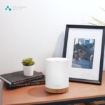 ASAKUKI 300ML Essential Oil Diffuser, Quiet 5-in-1 Premium Humidifier, Home Fragrance Aroma Diffuser with 7 LED Color Changing Light and Auto-Off Switch -Light Brown - Image 7