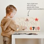 Puzzles for Toddlers Boy and Girl, Personalized Name Puzzle, 12 Month Toy, Gifts for 0 1 2 3 Years Old, Baby Gifts, Baby Shower, Christmas, NewBaby Gift, 0 3 6 9 12 18 24 36 Months - Image 3