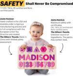 Puzzles for Toddlers Boy and Girl, Personalized Name Puzzle, 12 Month Toy, Gifts for 0 1 2 3 Years Old, Baby Gifts, Baby Shower, Christmas, NewBaby Gift, 0 3 6 9 12 18 24 36 Months - Image 5