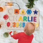 Puzzles for Toddlers Boy and Girl, Personalized Name Puzzle, 12 Month Toy, Gifts for 0 1 2 3 Years Old, Baby Gifts, Baby Shower, Christmas, NewBaby Gift, 0 3 6 9 12 18 24 36 Months - Image 6
