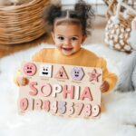 Puzzles for Toddlers Boy and Girl, Personalized Name Puzzle, 12 Month Toy, Gifts for 0 1 2 3 Years Old, Baby Gifts, Baby Shower, Christmas, NewBaby Gift, 0 3 6 9 12 18 24 36 Months - Image 9