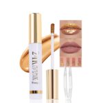 2025 New 24K Gold Liquid Lip Gloss Peel Off Lip Stain Tattoo with Tweezer, Mauve Lips Stain Peel Off Masque, Long Lasting Waterproof Lip Tint Stain, Transfer-proof for All Skin Types 04# - Image 2