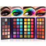 72 Colors Ultra Secret Eyeshadow Palette, 4 in1 Color Board Matte Shimmer Glitter Nude Natural All In One Makeup Palette Blendable Pigmented Make Up Eye Shadow Pallet Gift Kit - Image 2
