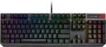 ASUS ROG Strix Scope RX Gaming Mechanical Keyboard, Red Optical Switches, USB 2.0 Passthrough, 2X Wider Ctrl Key, Aura Sync, Armoury Crate RGB Lighting, Black - Image 2