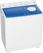 Auertech Portable Washing Machine, 40lbs Twin Tub Washer Mini Compact Laundry Machine with Drain Pump, Semi-automatic 24lbs Washer 16lbs Spinner Combo for Dorms, Apartments, RVs - Image 2