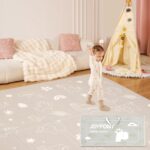 Baby Play Mat 79x 71 Inch, Extra Large Foldable Play Mats for Babies and Toddlers, Waterproof & Anti-Slip Portable Baby Floor Mat for Tummy Time, Non Toxic Foam Play Mat for Floor Travel Bag - Image 2