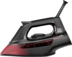 CHI Steam Iron for Clothes, 300+ Holes for Powerful Steaming, Temperature Dial, 1700 Watts, XL 10’ Cord, Auto Shutoff, Lava Infused Ceramic Soleplate, Black (13130) - Image 2