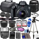 Canon EOS 4000D / Rebel T100 DSLR Camera w/EF-S 18-55mm f/3.5-5.6 Lens 3 Lens Kit Bundled with 128GB Memory + Wide Angle Lens + Telephoto Lens + Flash + More (Renewed) Black - Image 2