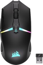 Corsair NIGHTSABRE RGB Wireless Gaming Mouse for FPS, MOBA - 26,000 DPI - 11 Programmable Buttons - Up to 100hrs Battery - iCUE Compatible - Black - Image 2