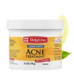 De La Cruz Sulfur Ointment - Cystic Acne Treatment for Face and Body - Daily 10 Min Spot Treatment Mask - Safe and Effective Game Changing Hormonal Acne Treatment That Clears Up Pimples 5.5 OZ. - Image 2