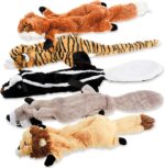 Dog Squeak Toys, No Stuffing Plush Dogs Chew Toy Bundle for Small Medium Large Breed Chewer Tough Durable Squeaky Pet Fetch Puppy Teething Chewing Interactive to Keep Them Busy Best Birthday Gift - Image 2