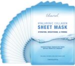 Ebanel 15 Pack Collagen Face Mask with Hyaluronic Acid, Vitamin C, Peptide, Aloe, Instant Brightening Hydrating Face Masks Skincare Korean Sheet Mask, Skin Firming, Lifting Anti Aging Facial Masks - Image 2