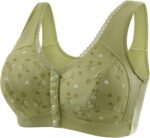 Ellymuse Daisy Bras for Senior Women 2025 Frount Closure Full Supportive Underwear Old Ladies Push Up Everyday Bra - Image 2