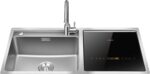 FOTILE Stainless Steel Kitchen In-Sink Dishwasher Combination, Heavy Gauge Bowl Dish Sanitizing, Energy-saving, and Powerful Cleaning Countertop Dishwasher (SD2F-P3) - Image 2