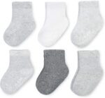 Fruit of the Loom All Weather Baby & Toddler Socks - Cotton Crew Socks with Grips for Boys, Girls and Unisex - Image 2