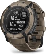 Garmin Instinct 2X Solar - Tactical Edition, Rugged GPS Smartwatch, Built-in Flashlight, Ballistics Calculator, Solar Charging Capability, Coyote Tan - Image 2