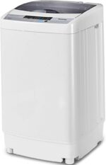 Giantex Full-Automatic Washing Machine Portable Compact 1.34 Cu.ft Laundry Washer Spin with Drain Pump, 10 programs 8 Water Level Selections with LED Display 12 Lbs Capacity - Image 2