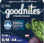 Goodnites Boys' Nighttime Bedwetting Underwear, Size S/M (43-68 lbs), 44 Ct (2 Packs of 22), Packaging May Vary - Image 2