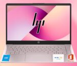 HP 14 Ultrabook, Intel CPU, 16GB RAM, 1.6TB Storage (128GB OnBoard w/ 512GB Portable Drive + 1TB OneDrive), Up to 12 hrs Battery Life, Windows 11 Pro, Tranquil Pink, w/WOWPC 3-in-1 Bundle - Image 2