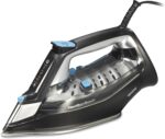 Hamilton Beach Steam Iron for Clothes & Garment Steamer with Intuitive FabricIQ Touchpad, Durable Stainless Steel Soleplate, 3-Way Auto Shutoff, 1800 Watts, 350ml Water Tank, 10' Cord, Black (14950) - Image 2