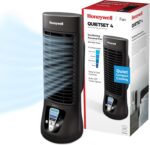 Honeywell QuietSet Personal Table Fan, Oscillating Personal Desk Fan with Quiet Operation, 4 Levels of Power and Sound, Black, HTF210B - Image 2