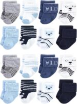 Hudson Baby Unisex Cotton Rich Baby Terry Socks 16-Pack - Image 2