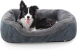 INVENHO Dog Bed Medium Size, Orthopedic Warming Soft Calming Sleeping Puppy Bed Durable Pet Bed with Anti-Slip Bottom M(30"x24"x9") - Image 2