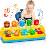 Interactive Pop up Animal Toys with Music & Light, Montessori Cause and Effect Toys for 1 Year Old Boy Girl Early Learning Musical Baby Toy 9-12-18 Months STEM Toddler Toy Age 1-2 Gift for Infant - Image 2