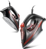 Irons Steamer for Clothes, 1500W Iron with Burst of Steam, 500 Microsteam Holes, Powerful Steam Iron, Auto shutoff, Self-Cleaning, 12.31oz Water Tank Ironing Clothes for All Fabrics - Image 2