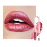 Kaely 2-in-1 Mauve Red Metallic Lipstick and Lip Liner, Shimmer Liquid Metallic Lipsticks for Women, Glitter Lip Gloss Stain Long Lasting Waterproof Smudge Proof 24 Hour, Vegan Makeup, 13 - Image 2