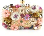 Lanpet Women Clutches Flower Evening Handbag Chain Strap Shoulder Bag - Image 2