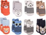 Little Me 8-Pack Baby Socks, Animal Charter Themed, 0-12 Months - Image 2