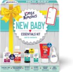 Little Remedies New Baby Essentials Kit with Saline Nasal Spray, Diaper Rash Cream, Gas Relief Drops, Gripe Water & More, Safe for Newborns - Image 2