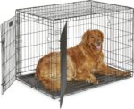 MidWest Homes for Pets 42-Inch Two-Door iCrate Folding Dog Crate with Divider Panel, Leak-Proof Tray & Secure Latches – Metal Wire Kennel for Large Breeds – Portable, Durable & Easy to Assemble - Image 2