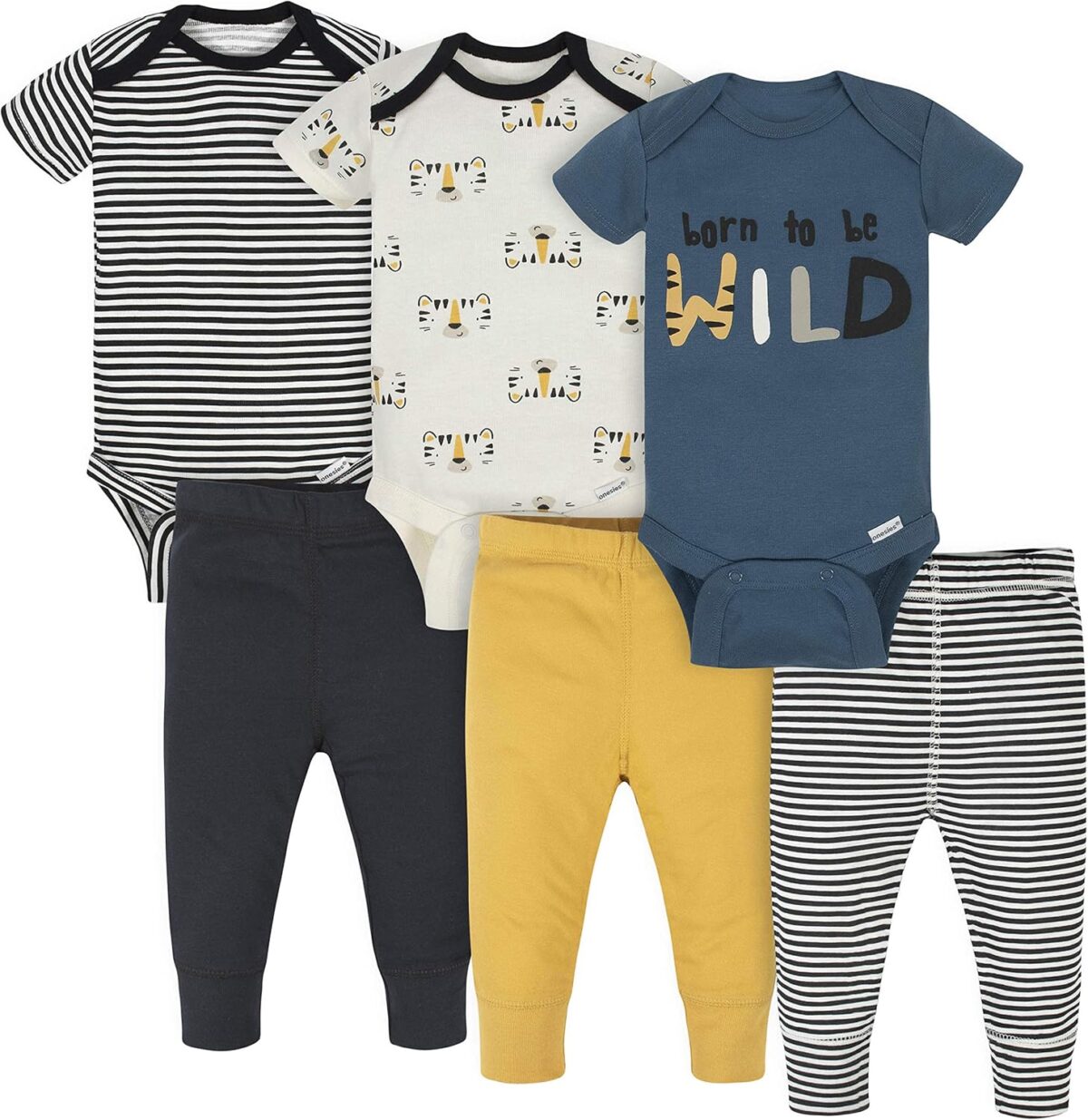Onesies Brand Unisex Baby 3 Outfit Bundle Mix Match Newborn to 12m Pants Set - Image 2