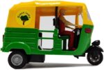 Petrichor Indian Handicraft Famous Auto Rickshaw/TUK TUK/Rickshaw Taxi Model Showpiece Collectible Figurine Home Decoration and Gifting (Multi Colour, Size: 4 INCHES) - Image 2