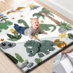 Premium Foam Baby Play Mat 50x50 – Removable & Machine Washable Cover, Extra Thick Padding Playpen Mat, Non-Slip Crawling Mat, Easy to Clean for Infants, Toddlers & Babies - Image 2