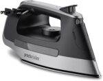Proctor Silex Steam Iron for Clothes with Durable Stainless Steel Soleplate, 1500 Watts, 8’ Retractable Cord, 3-Way Auto Shutoff, Anti-Drip, Gray and Black (14250) - Image 2