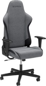 RESPAWN 110 Fabric Gaming Chair Ergonomic Racing Style High Back PC Computer Desk Office Chair - 360 Swivel, Integrated Headrest, 135 Degree Recline Adjustable Tilt Tension Angle Lock - 2023 Grey - Image 2