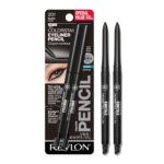 Revlon ColorStay Pencil Waterproof Eyeliner, Smudge-Proof, Eye Makeup with Built-In Sharpener, 201 Black, 2 pack - Image 2