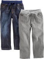 Simple Joys by Carter's Baby Boys' 2-Pack Pull on Denim Pant - Image 2
