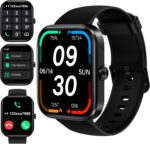 Smart Watch for Men Women(Answer/Make Call)-1.91" HD Fitness Smartwatch with Sleep/Heart Rate/spO2 Monitor, 113+ Sport Modes, IP68 Waterproof Smart Watch for Android iOS,Black - Image 2