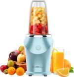 Smoothie Blender, Personal Blenders, Single Serve Smoothie Maker, Nutritious Recipe, 13.5 oz, Dishwasher Safe, Blue - Image 2