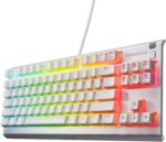 SteelSeries Apex 3 TKL White RGB Gaming Keyboard — Tenkeyless Compact Form Factor — 8-Zone RGB Illumination — Water and Dust Resistant — Whisper-Quiet Gaming Switch - Image 2