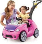 Step2 Whisper Ride II Kids Push Cars, Ride On Car, Seat Belt, Horn, Toddlers Ages 1.5 – 4 Years Old, Max Weight 50 lbs., Quick Storage, Stroller Substitute, Pink - Image 2