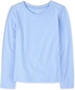 The Children's Place Girls' Basic Short Sleeve Layering Tee - Image 2