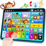 Trilingual Learning Toy Tablet with Music & Sound, Montessori Speech Musical Therapy Toys, Gifts for Boy, Girl, Baby, Toddler, for Age 1, 2, 3 Year Old (12-18 Months) - Image 2