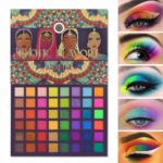 UCANBE EXOTIC FLAVORS Neon Eyeshadow Makeup Palette - 48 Colorful High Pigmented - Rainbow Matte Shimmer Glitter Eye Shadow Make Up Pallet Gift Set - Image 2