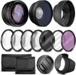 Ultra Deluxe Lens Kit for Canon Rebel T3, T5, T5i, T6, T6i, T7, T7i, EOS 80D, EOS 77D Cameras with Canon EF-S 18-55mm is II Lens - Includes: 7pc 58mm Filter Set + 58mm Wide Angle and Telephoto Lens - Image 2